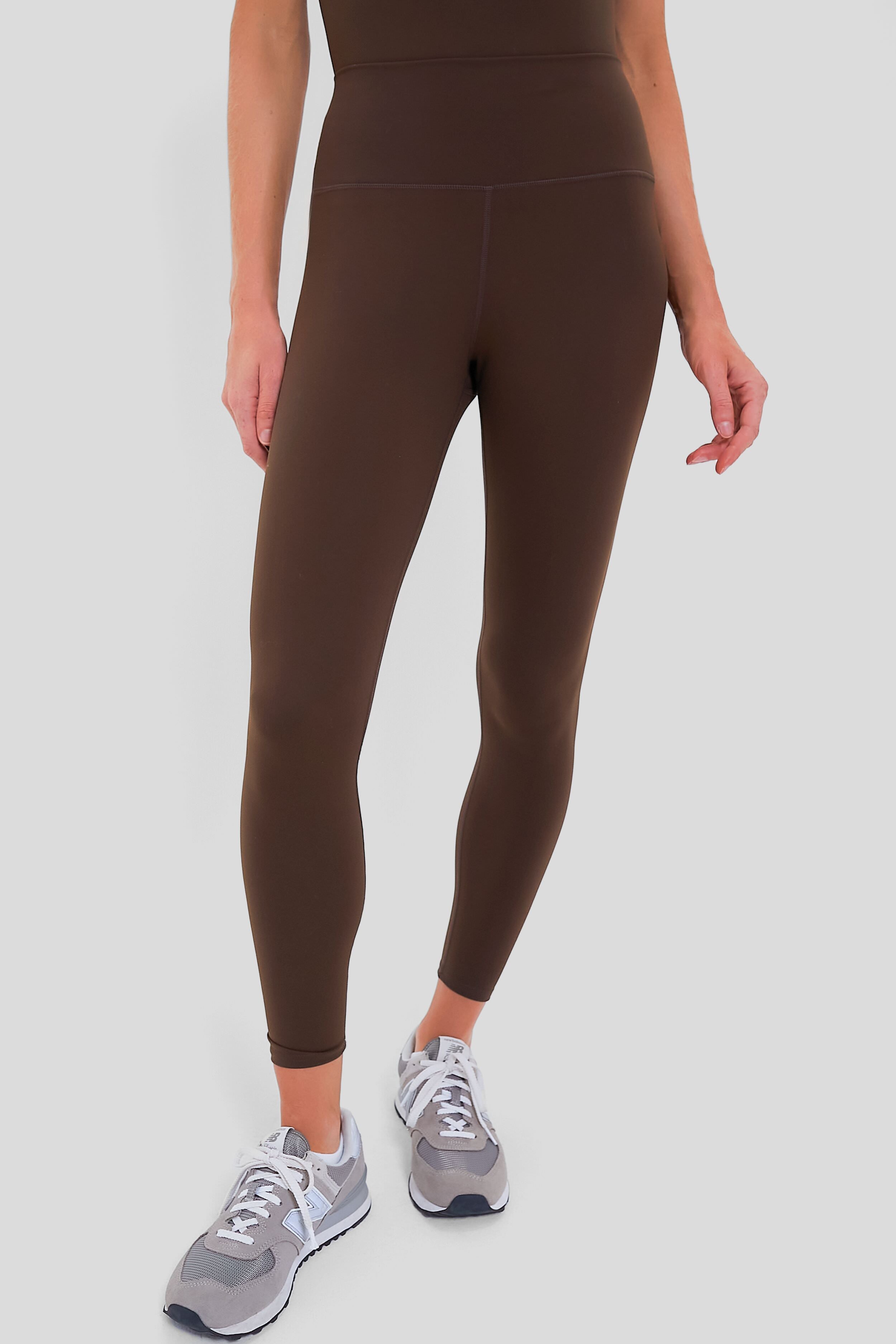 Chocolate Brown High Rise Compression Spandex MacKenzie Legging