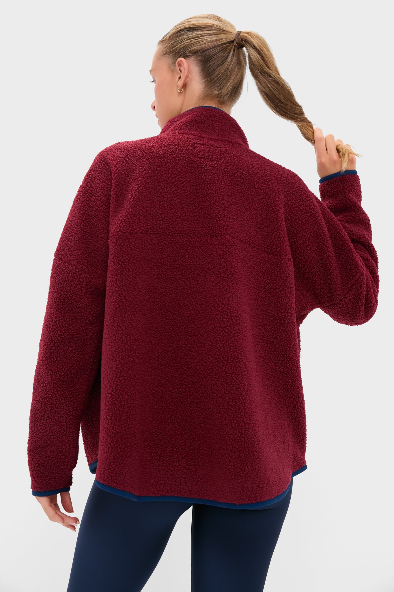 Cabernet Fleece Cady Quarter Zip