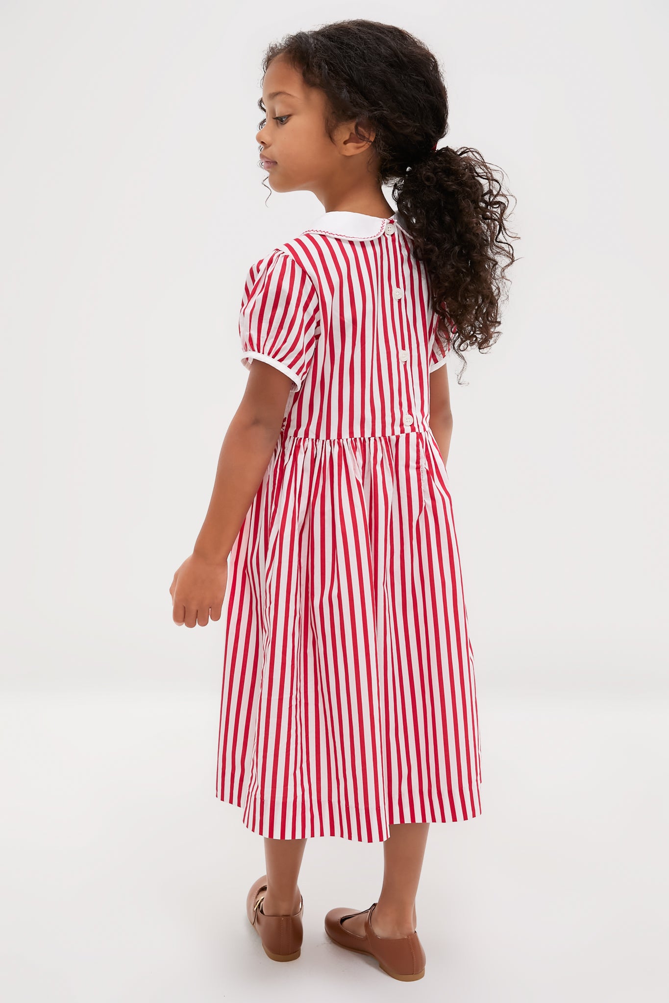 Candy Cane Stripe Smocked Dress