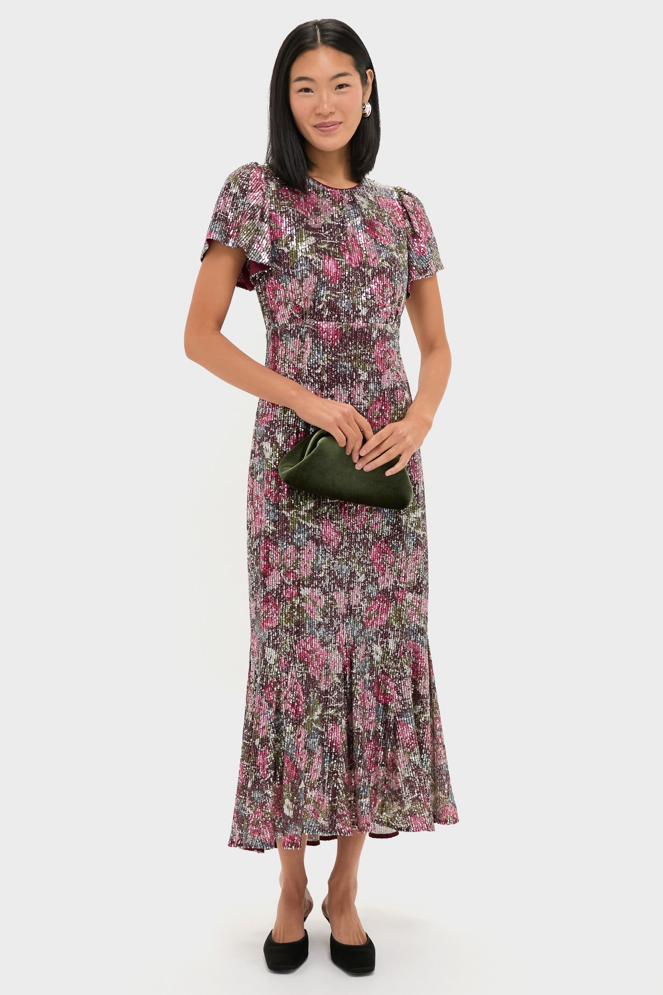 Floral Sequin Elodie Dress