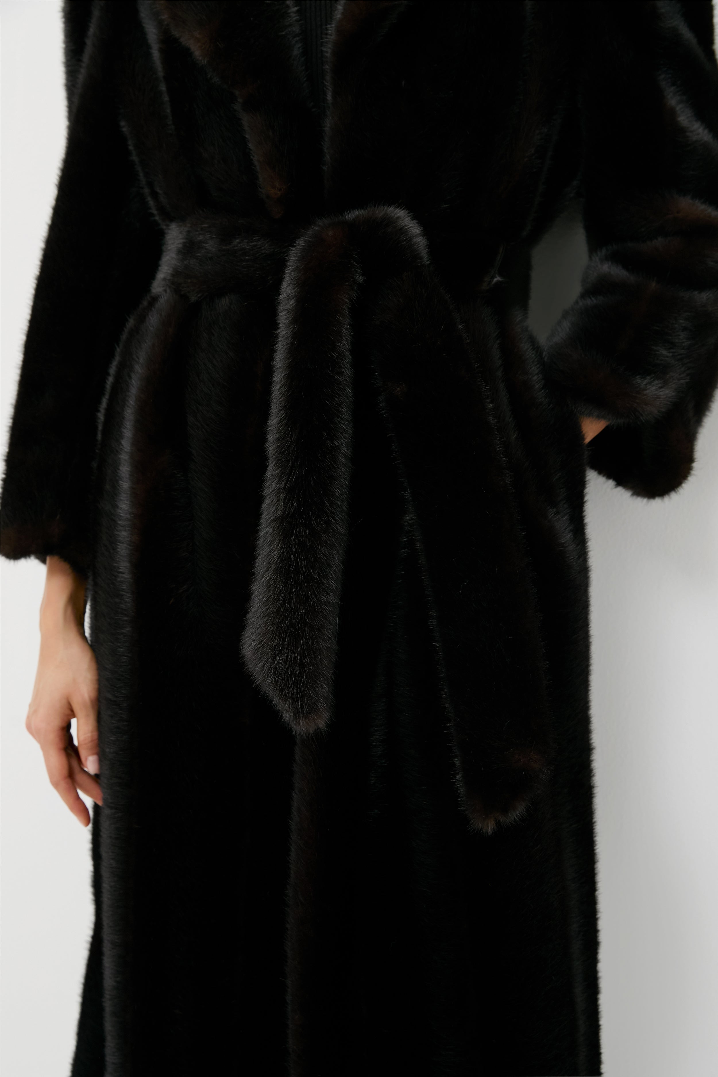 Brown Fur Carmella Coat