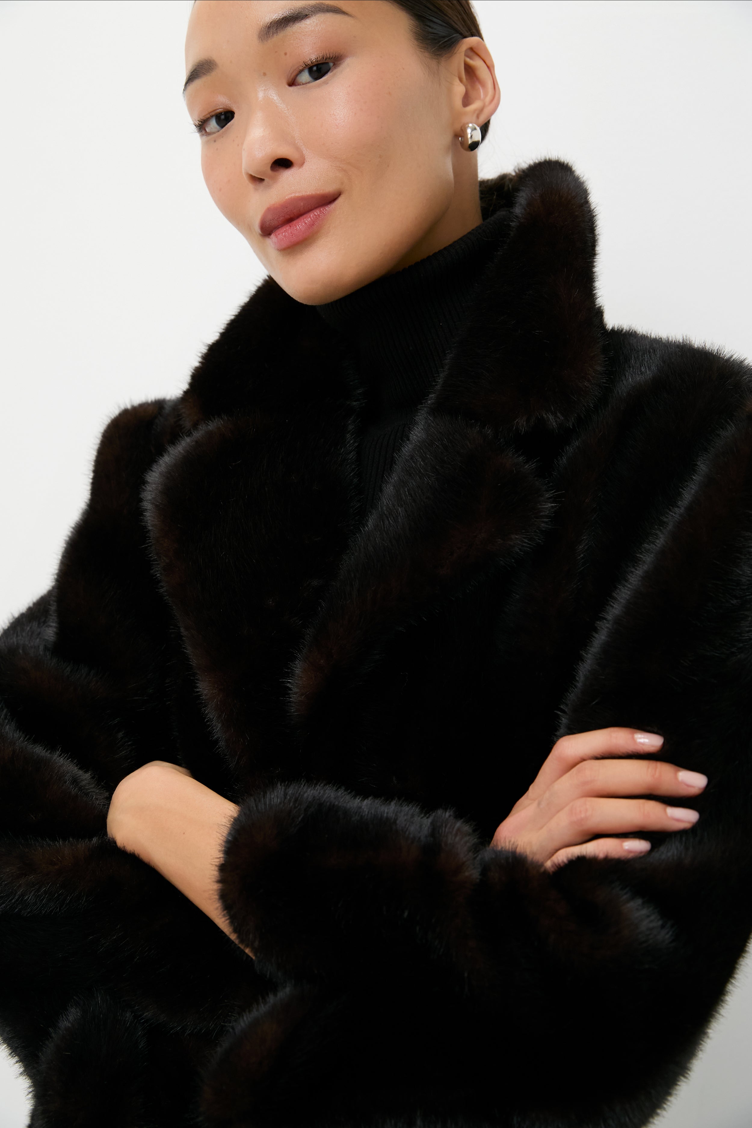 Brown Fur Carmella Coat