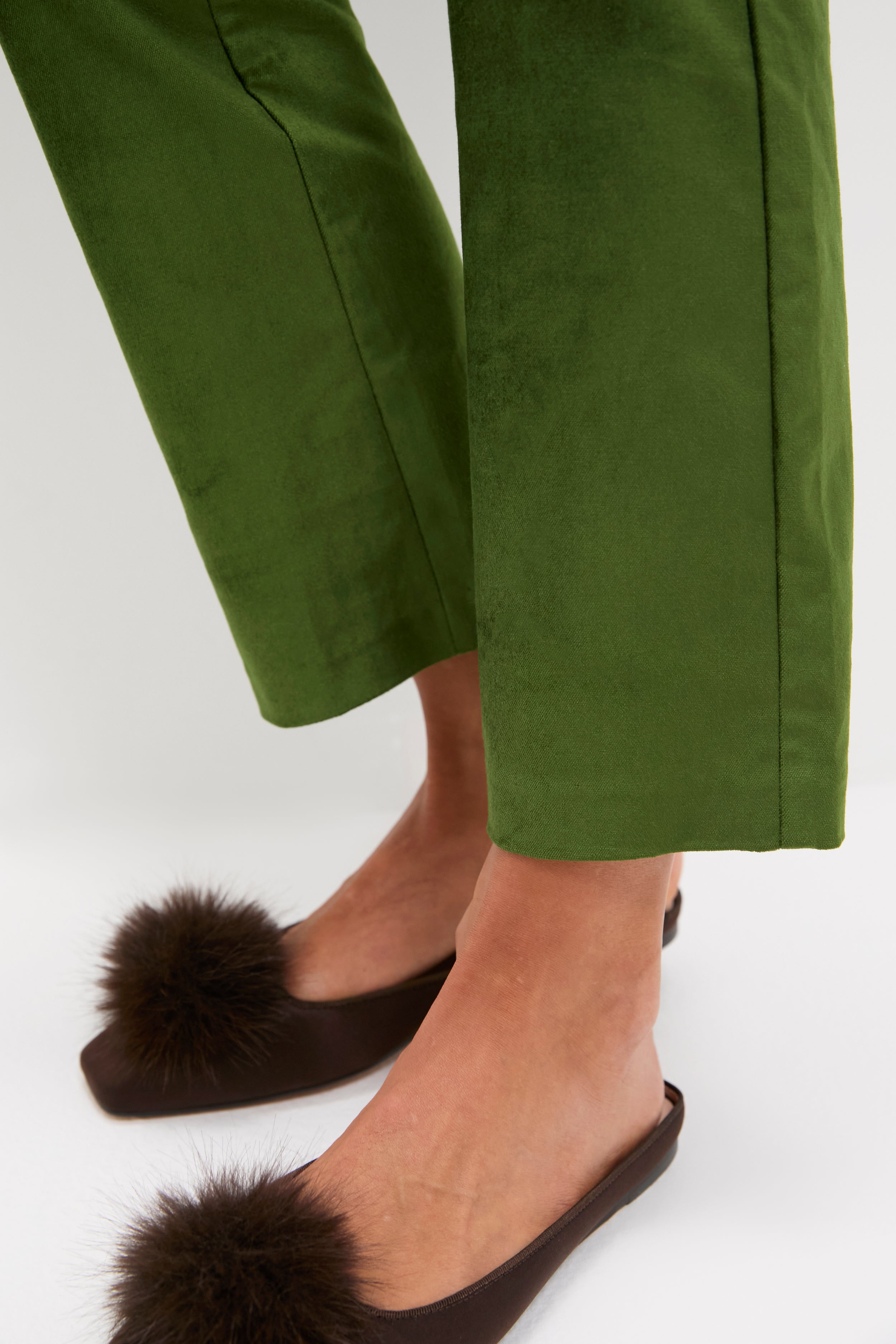 Green Velvet Ashford Pants