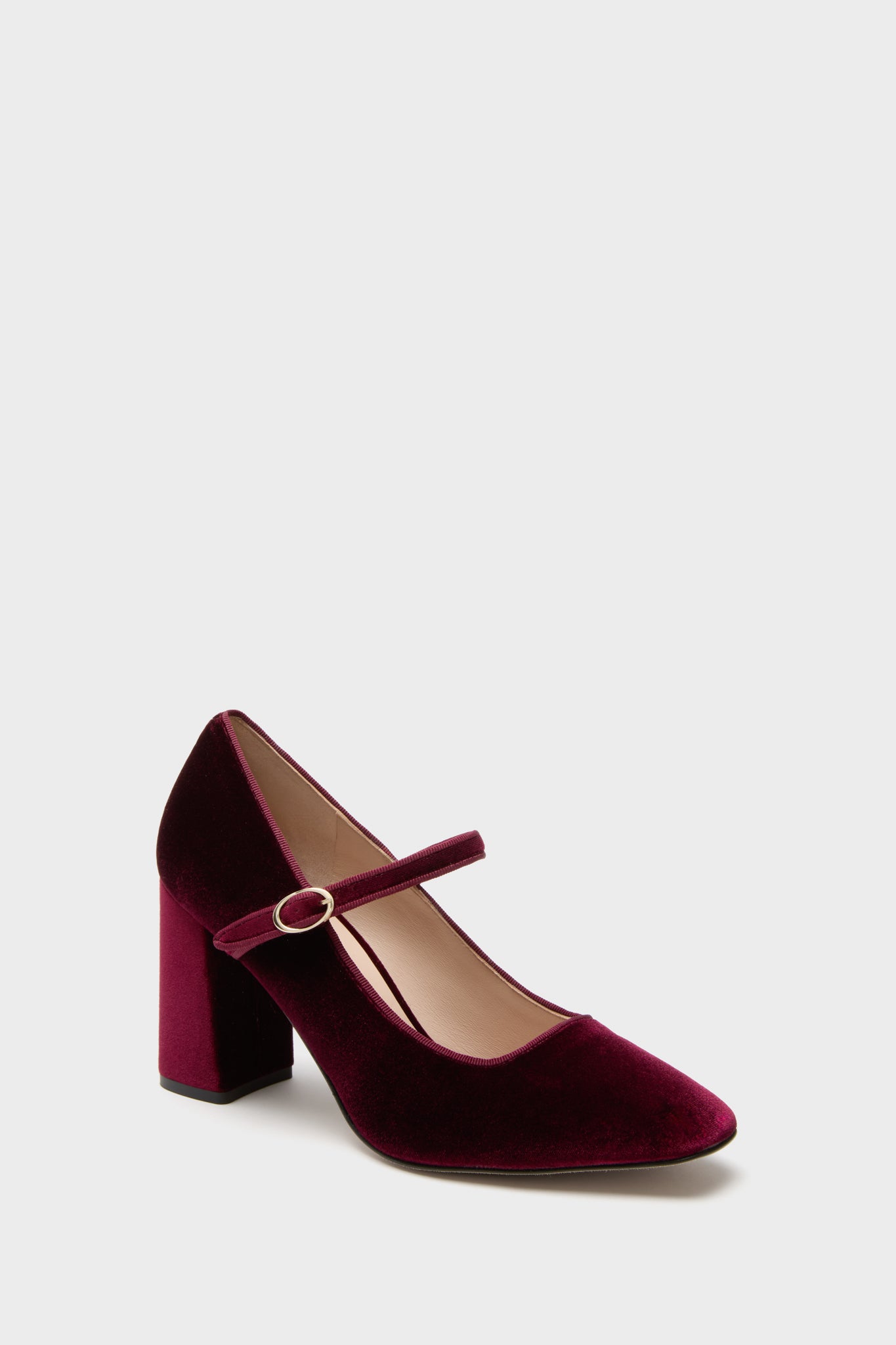 Oxblood Velvet Julia Heels