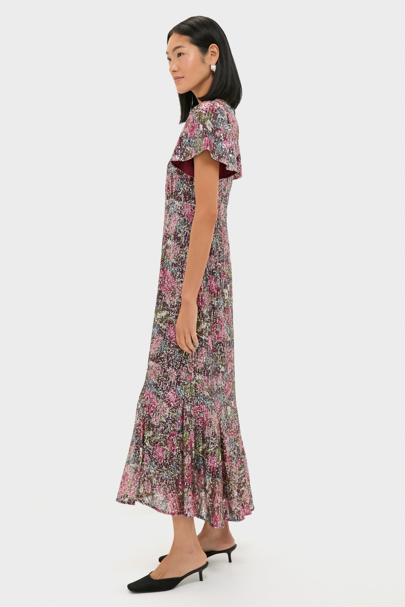 Floral Sequin Elodie Dress