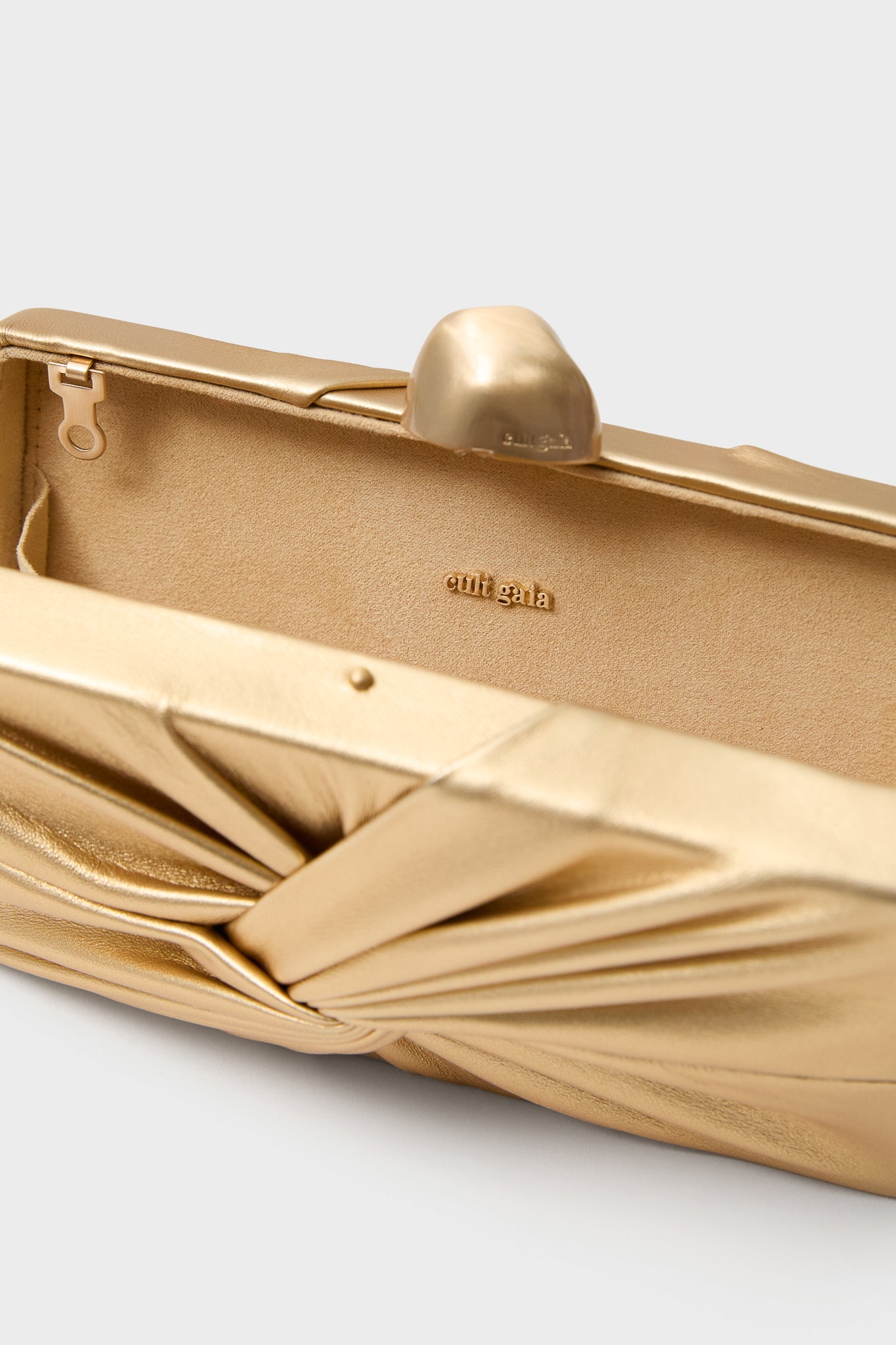 Matte Brass Lisse Clutch
