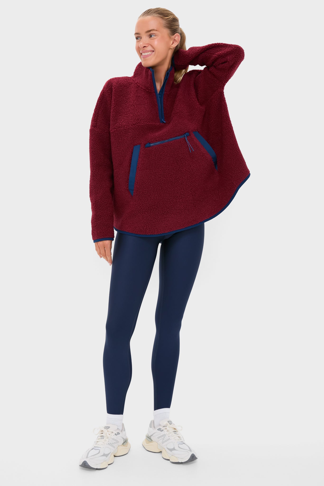 Cabernet Fleece Cady Quarter Zip