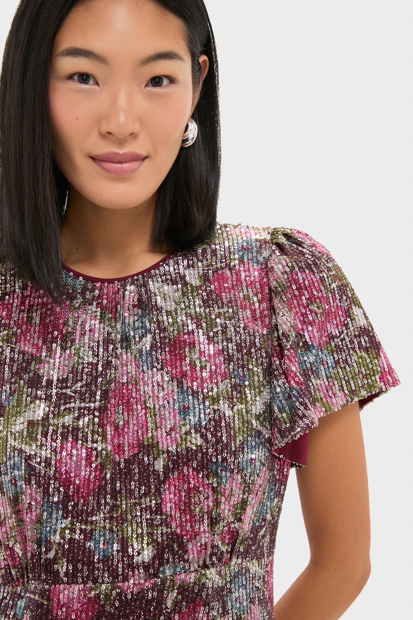 Floral Sequin Elodie Dress