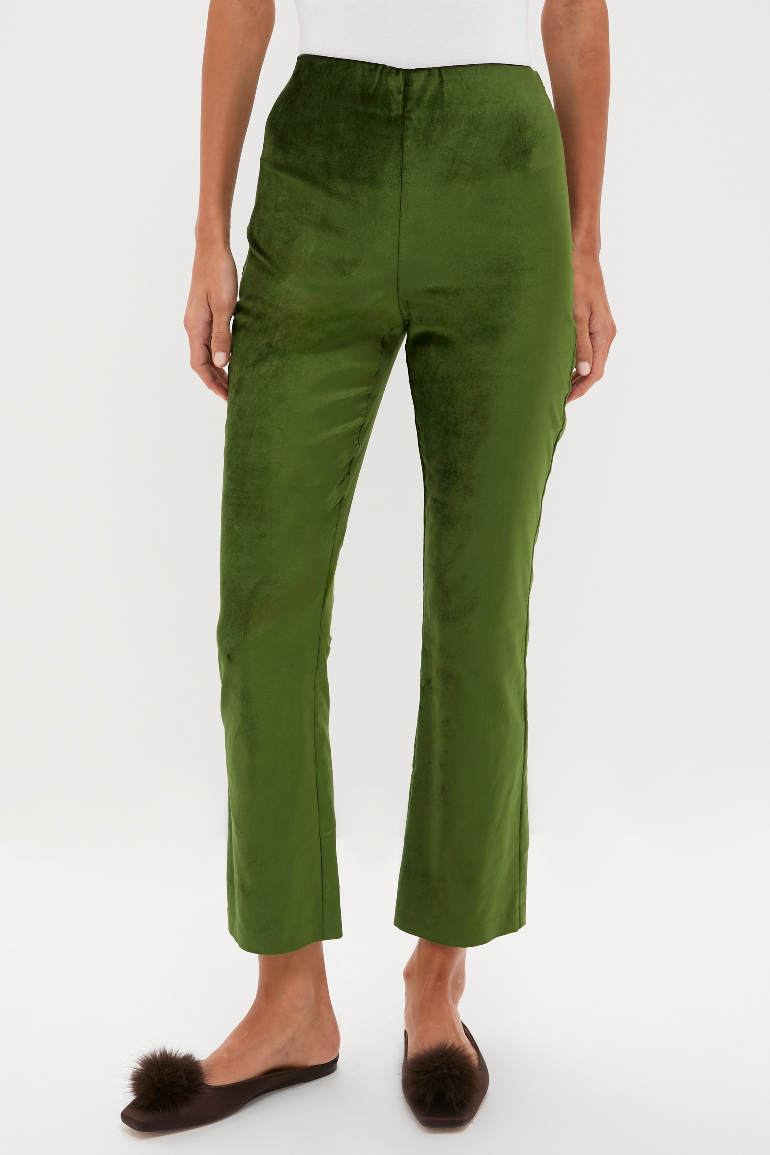 Green Velvet Ashford Pants