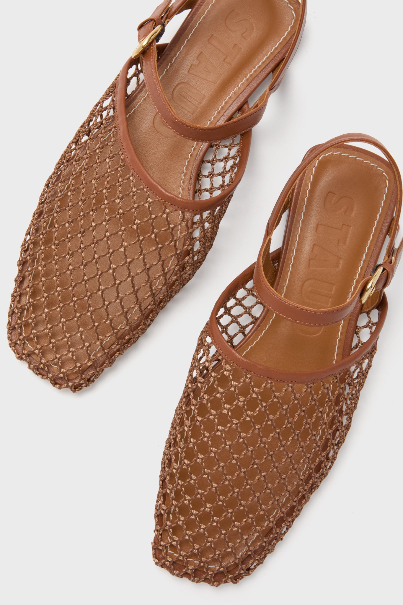 Tan Netting Rete Sandal