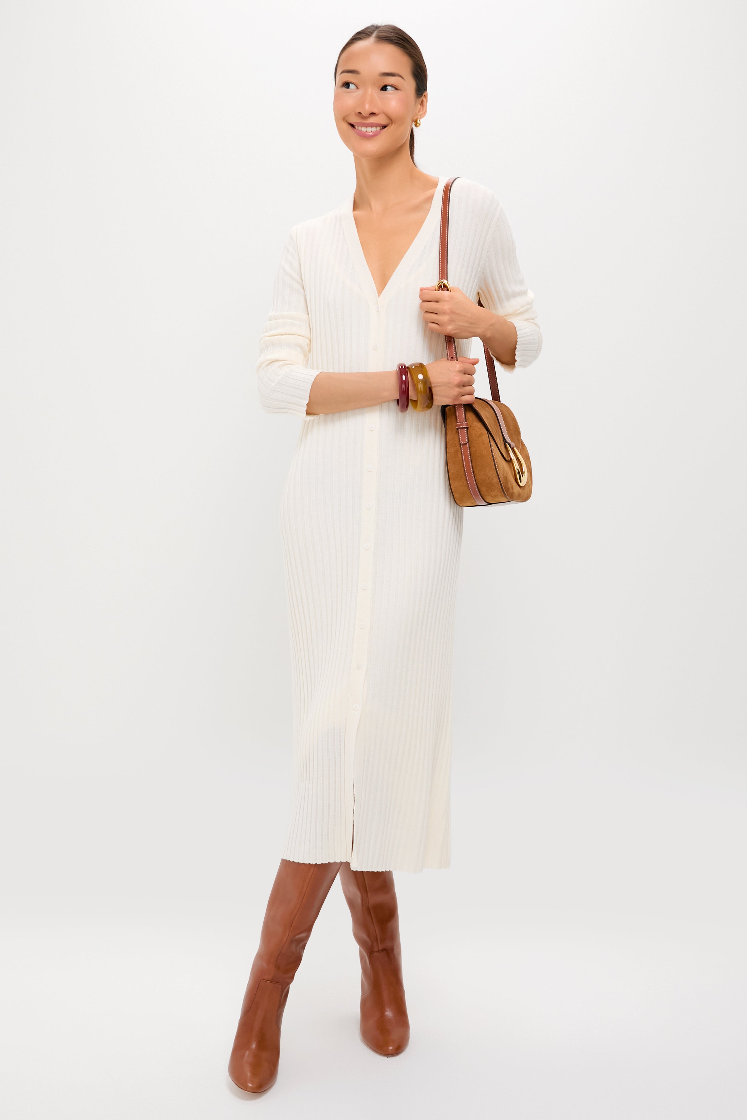Ivory Callum Sweater Dress