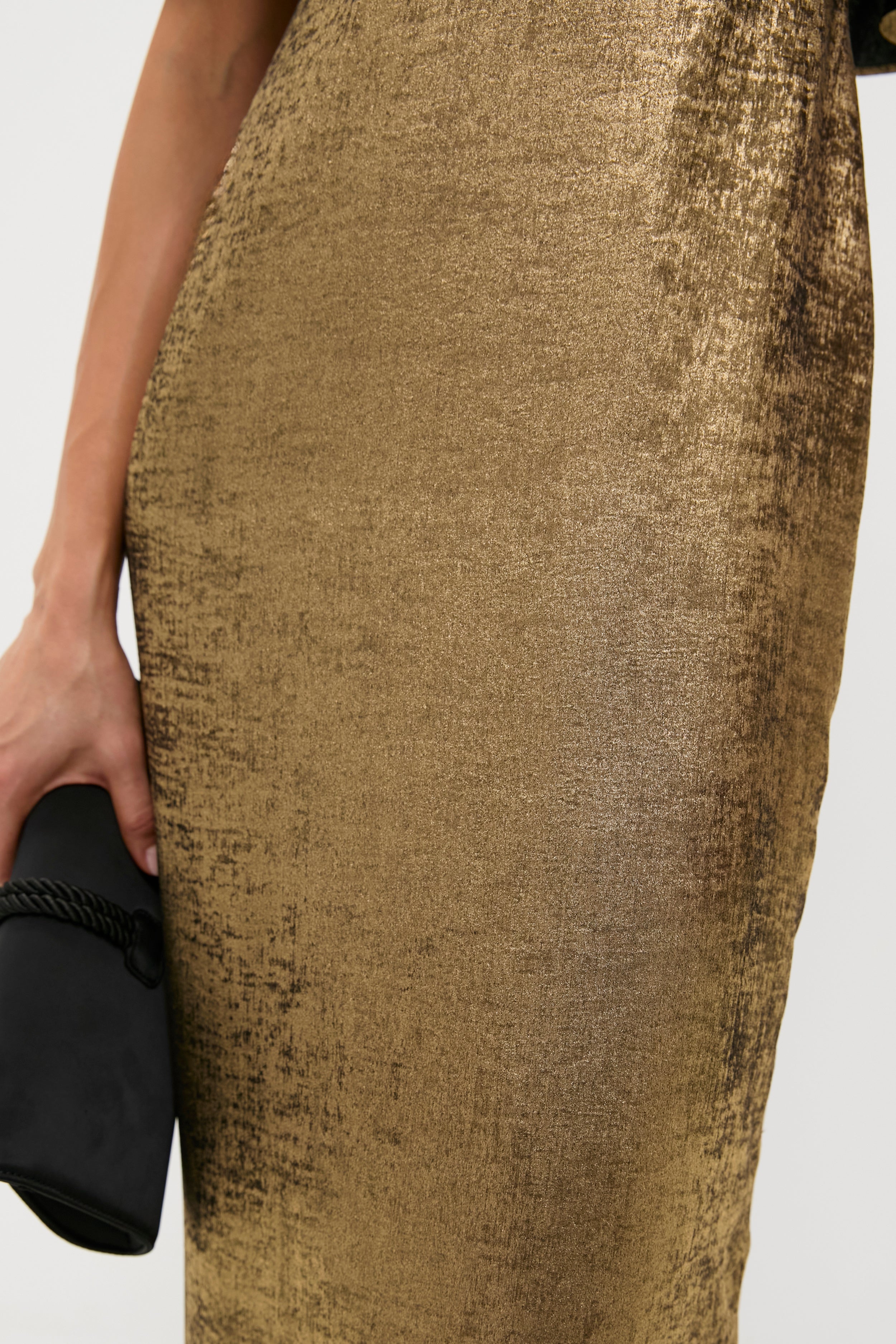 Gold Cape Leah Dress