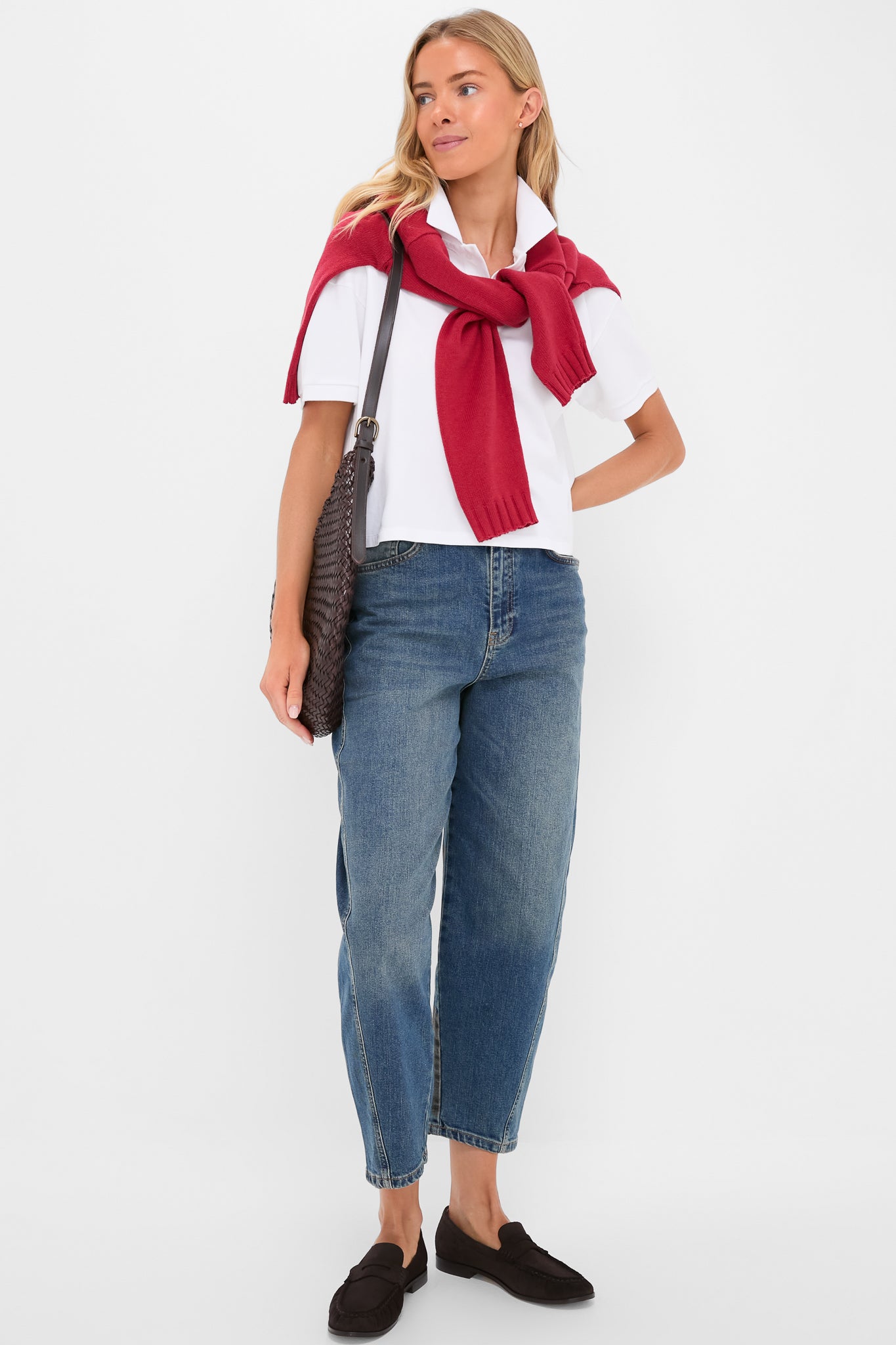 White Pique Holmes Boyfriend Polo