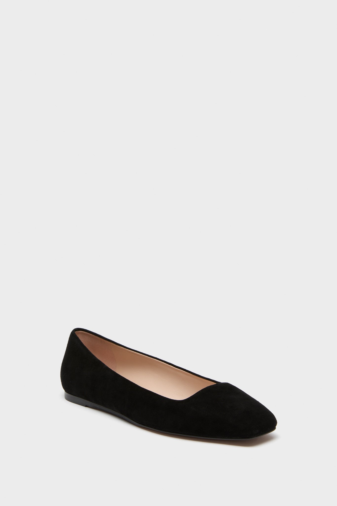 Black Suede Nadia Flats