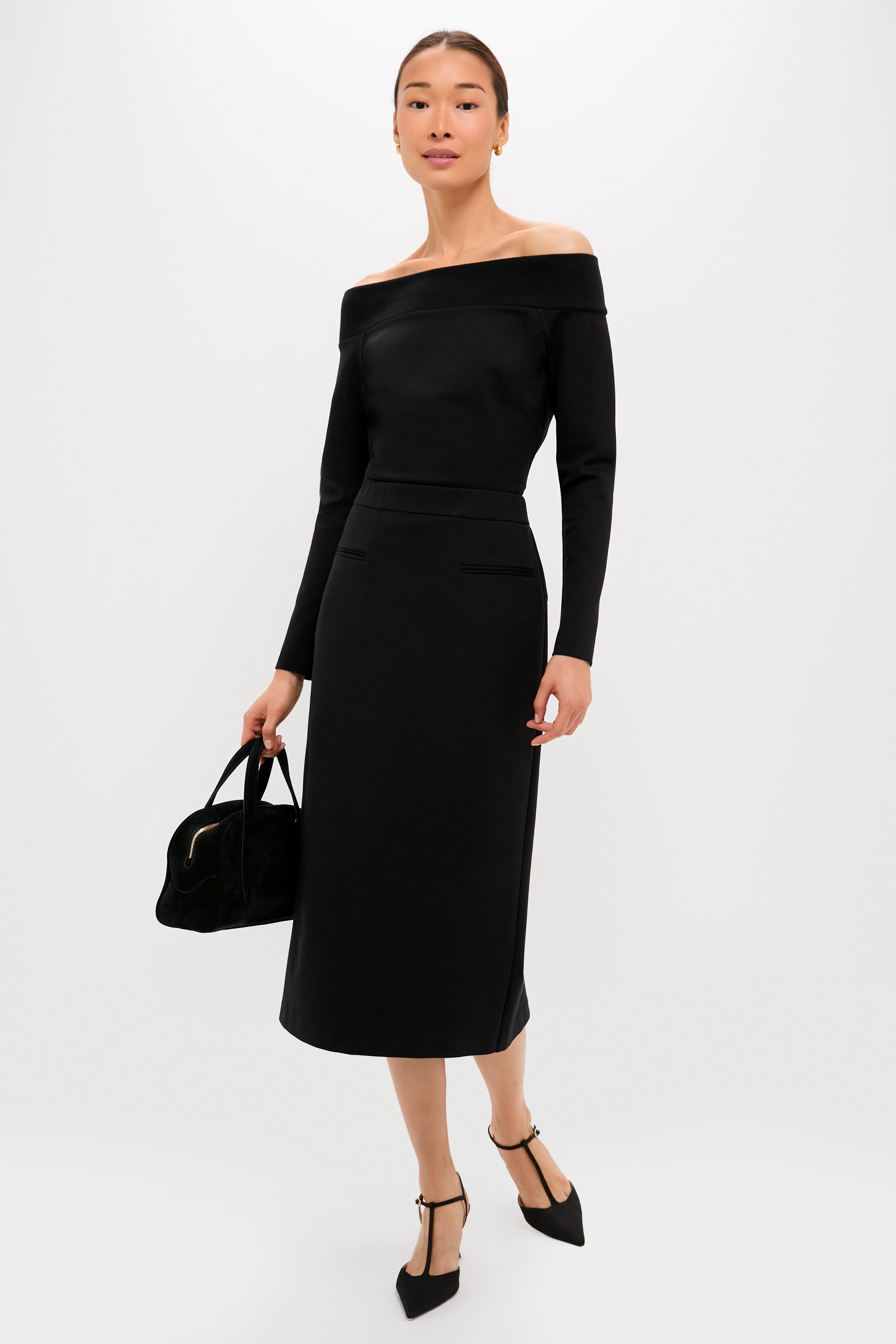 Black Grosgrain Margot Heels