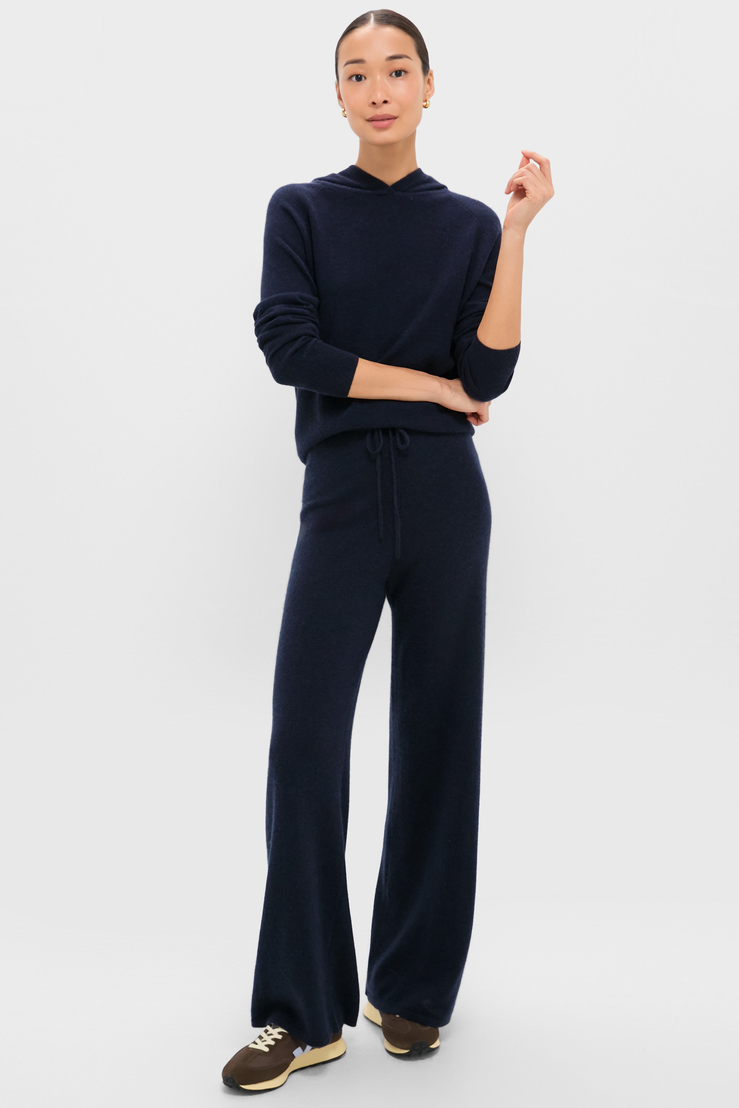 Navy Cashmere Jane Hoodie