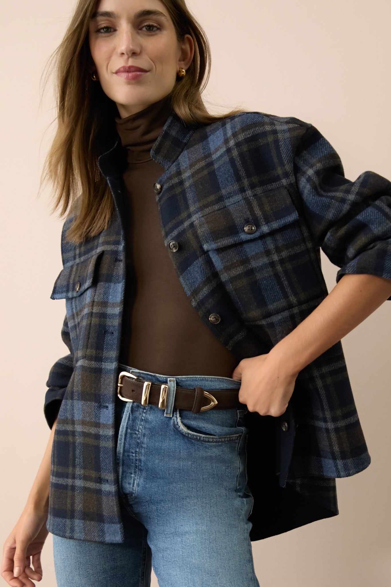 Chocolate Suede Western Belt