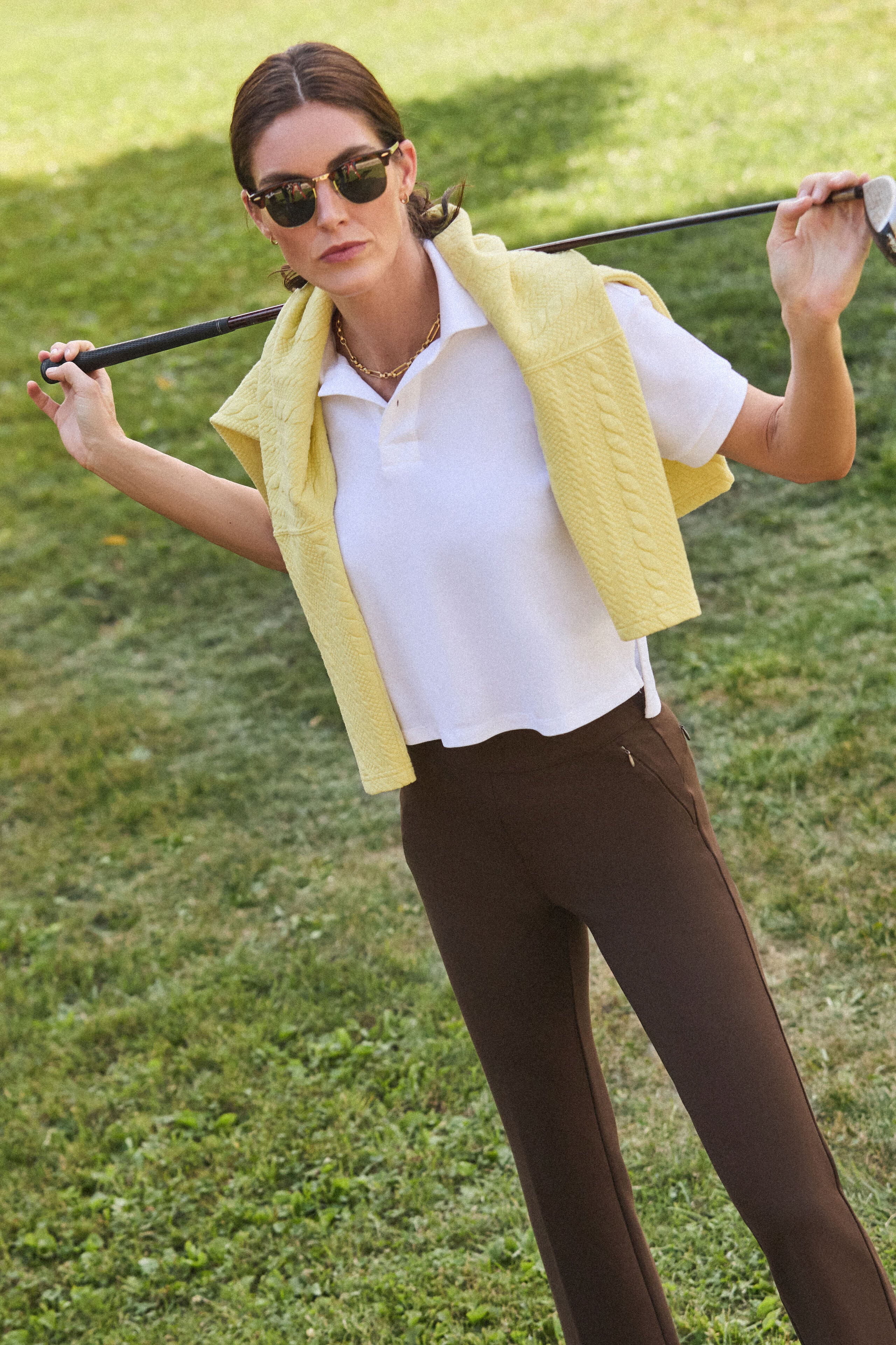 White Pique Holmes Boyfriend Polo