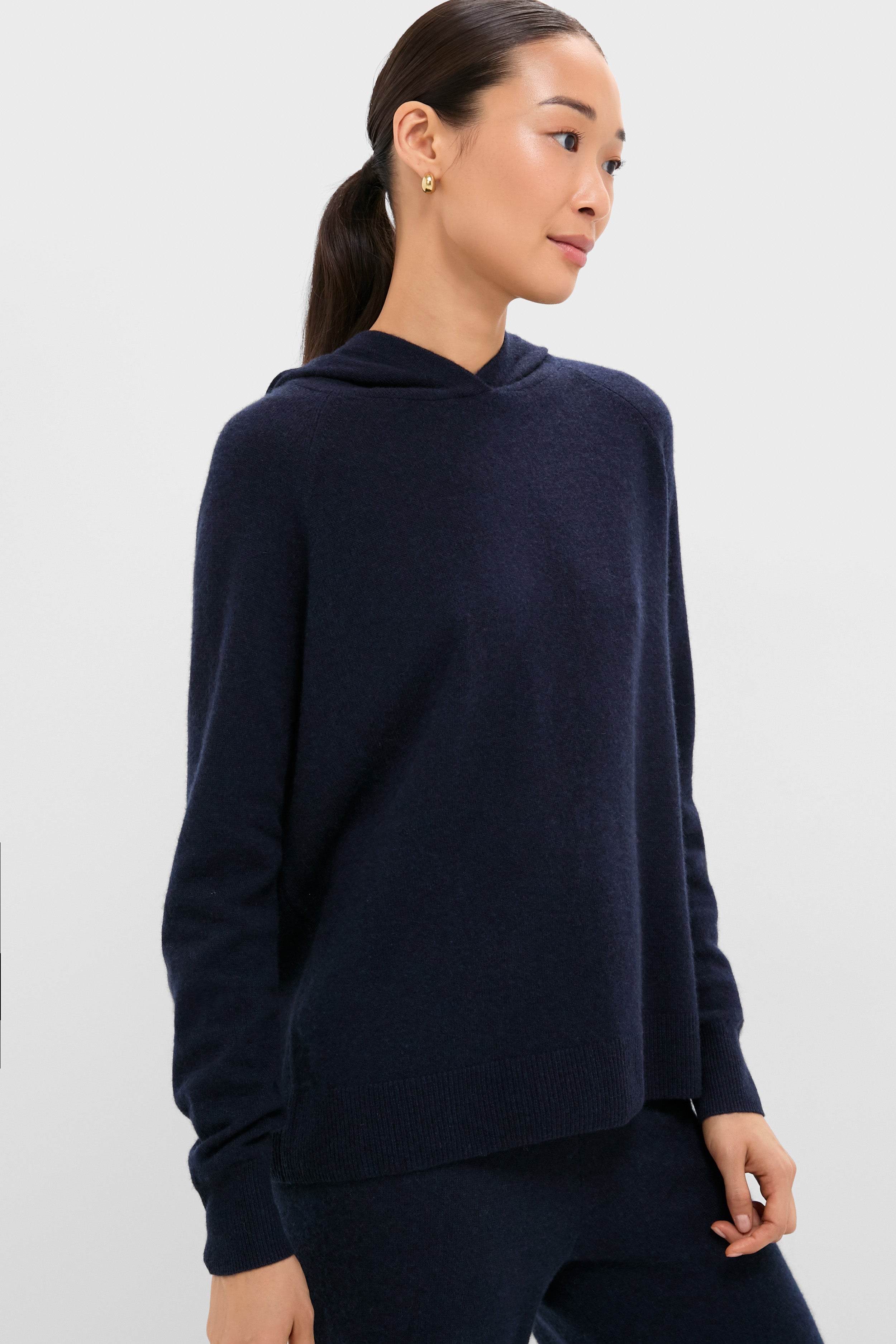 Navy Cashmere Jane Hoodie