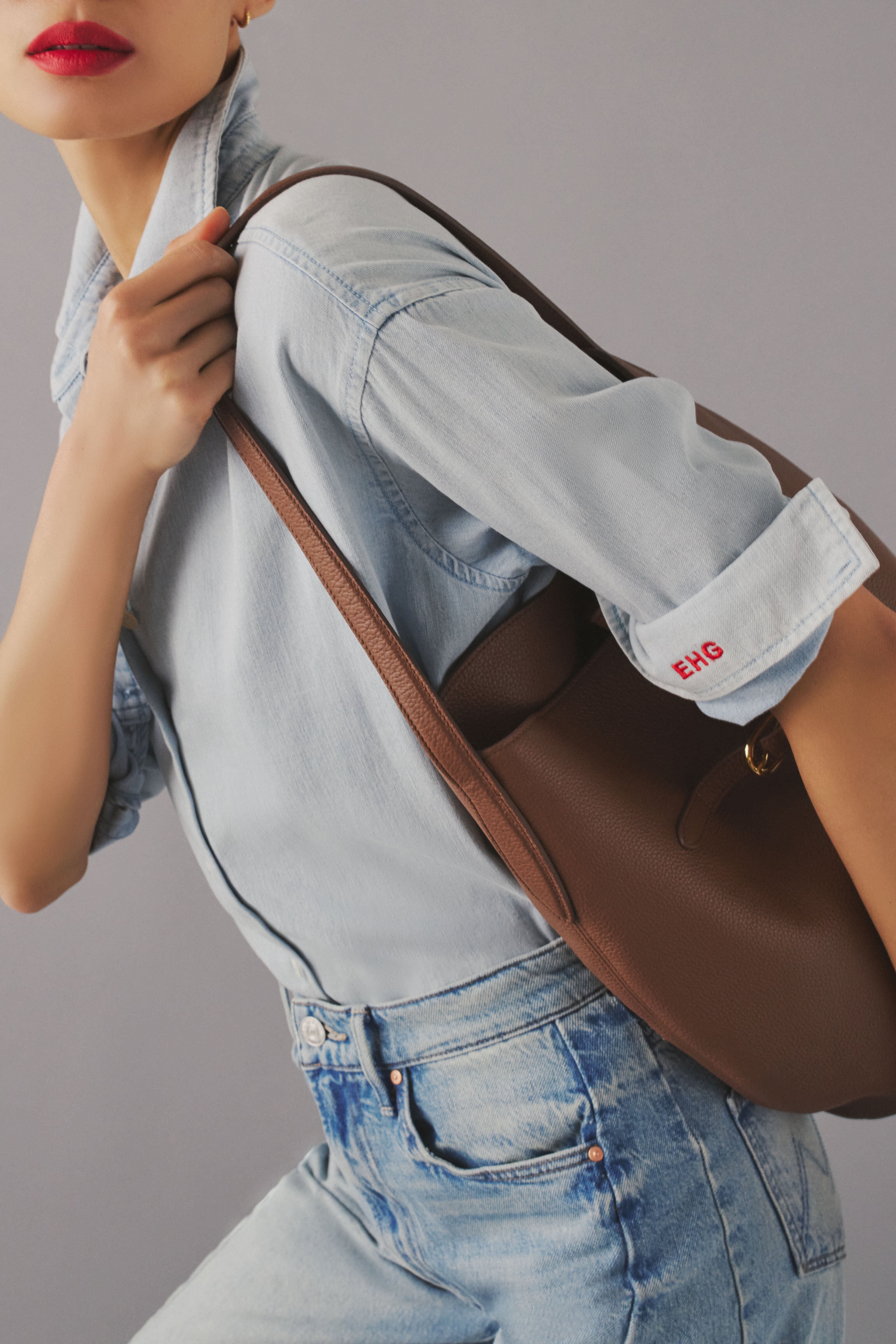 Light Wash Denim Nadine Button Down