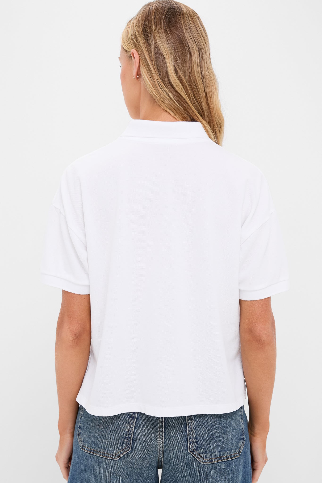 White Pique Holmes Boyfriend Polo