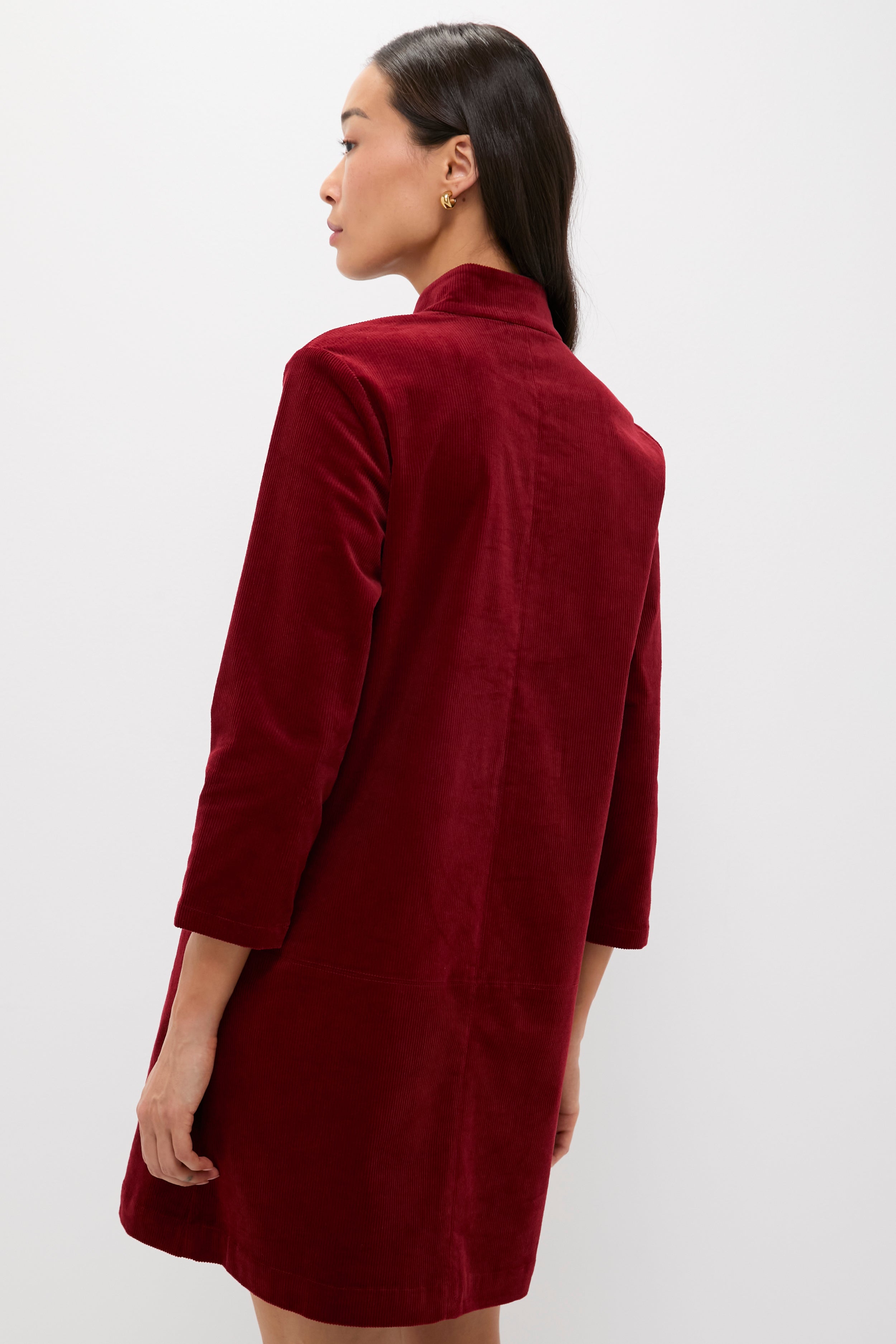 Merlot Corduroy Clifton Dress