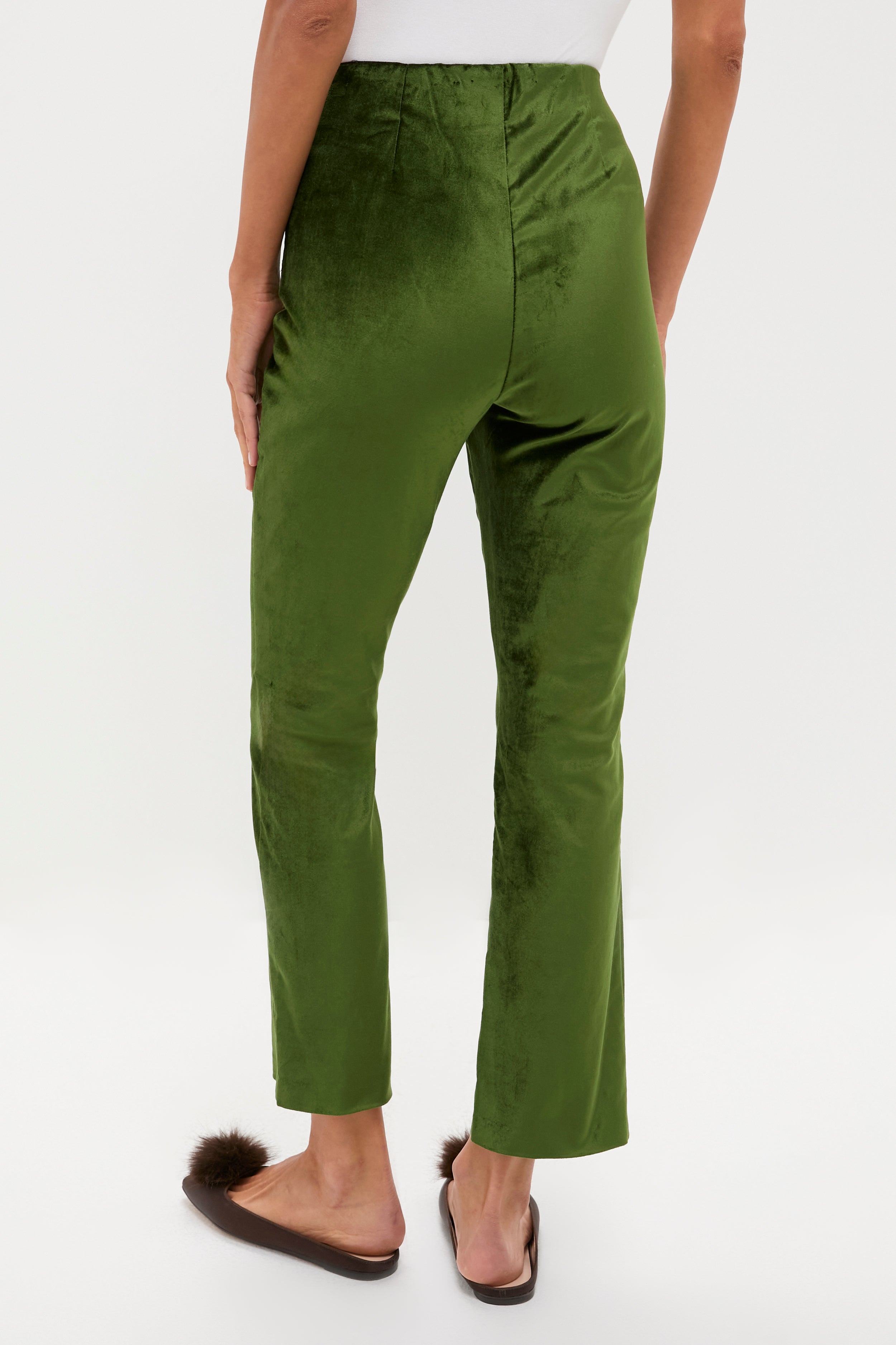 Green Velvet Ashford Pants