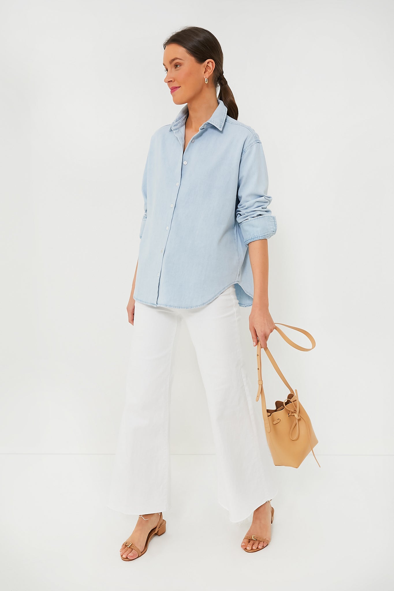 Light Wash Denim Nadine Button Down
