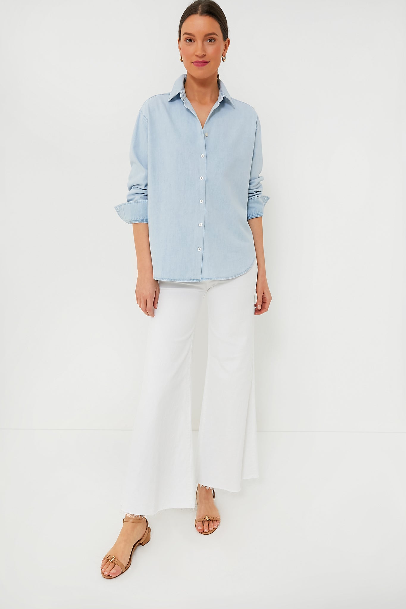 Light Wash Denim Nadine Button Down