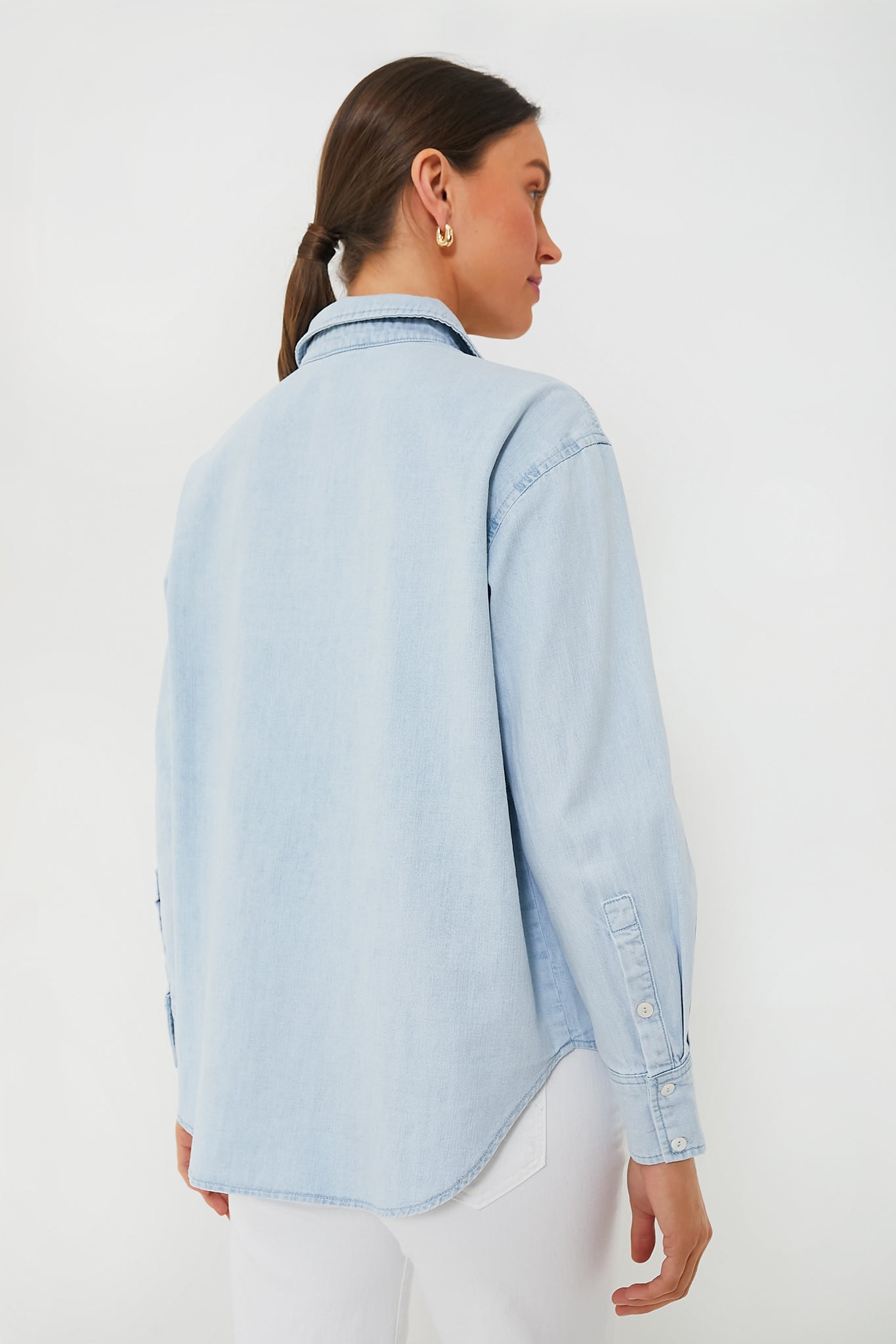 Light Wash Denim Nadine Button Down